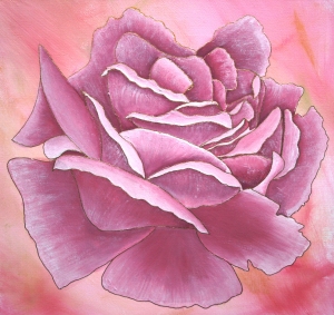Wedding Rose painting