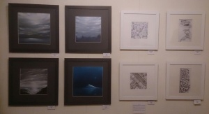 A few of my artworks on display in Woodbridge Gallery in Moseley, Birmingham. Thanks to everyone who took time to call in to view our artwork and make it such a successful few days.